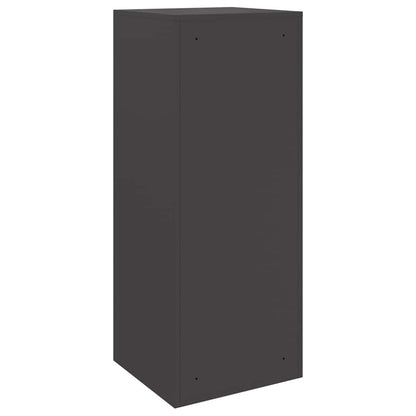 Brevlåda Paketbox med lagring med dörr Svart 41 x 38 x 103 cm Stål