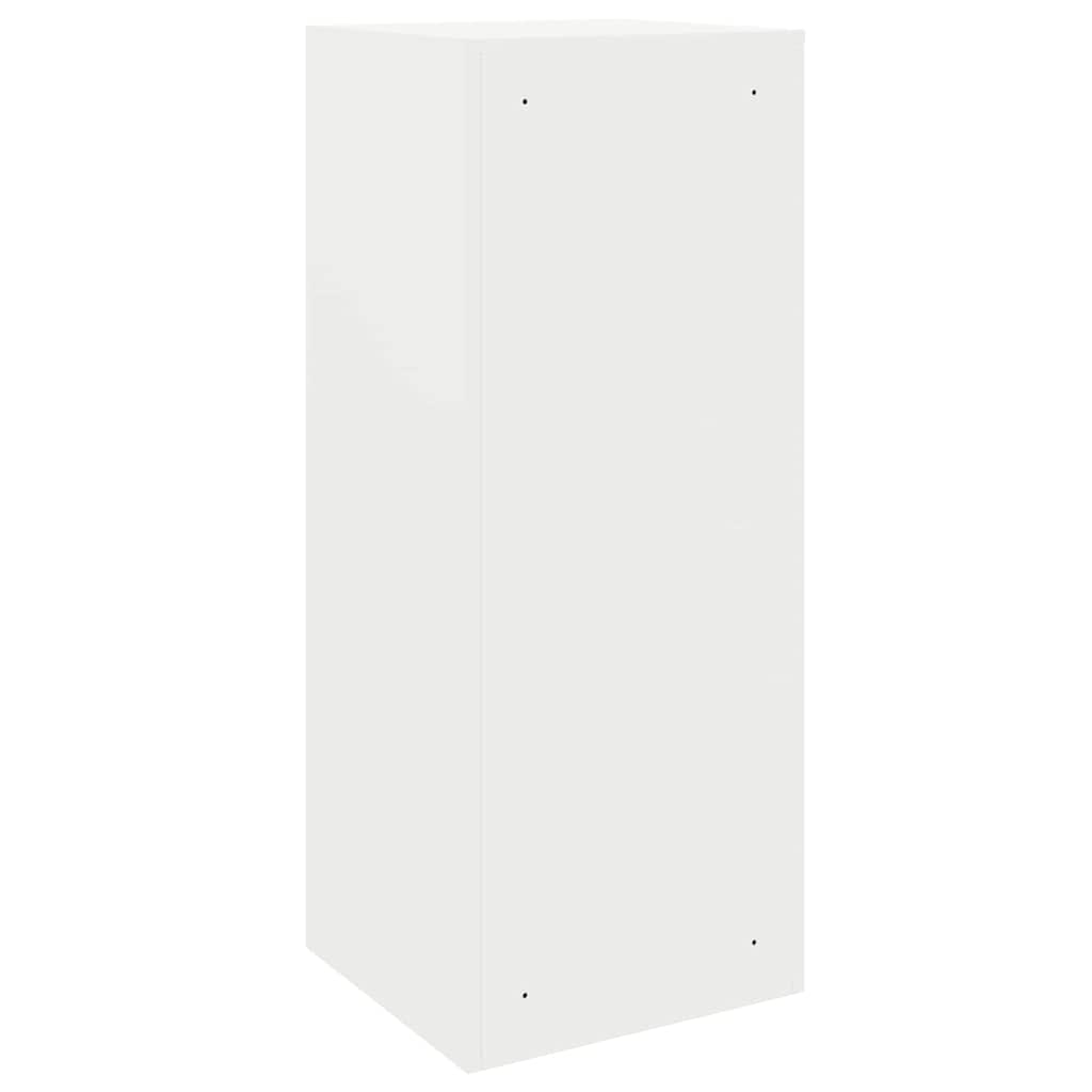 Brevlåda Paketbox med lagring med dörr med lås Vit 41 x 38 x 103 cm Stål