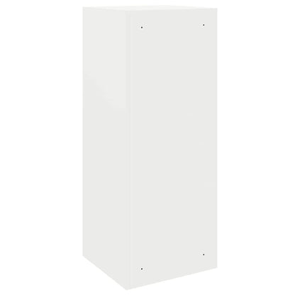 Brevlåda Paketbox med lagring med dörr med lås Vit 41 x 38 x 103 cm Stål