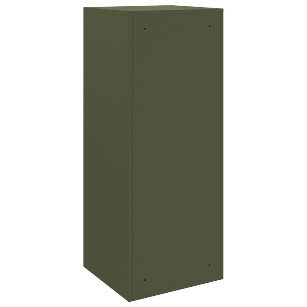 Brevlåda Paketbox med lagring med dörr Olivgrön 41 x 38 x 103 cm Stål