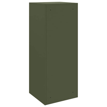 Brevlåda Paketbox med lagring med dörr Olivgrön 41 x 38 x 103 cm Stål