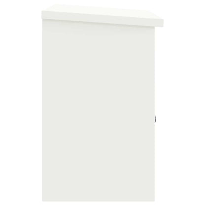 Brevlåda Paketbox med lagring med dörr Vit 47.5 x 38 x 59 cm Stål