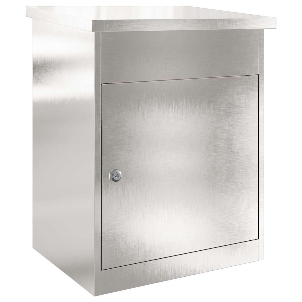 Brevlåda Paketbox Svart 44 x 35 x 59 cm Rostfritt stål