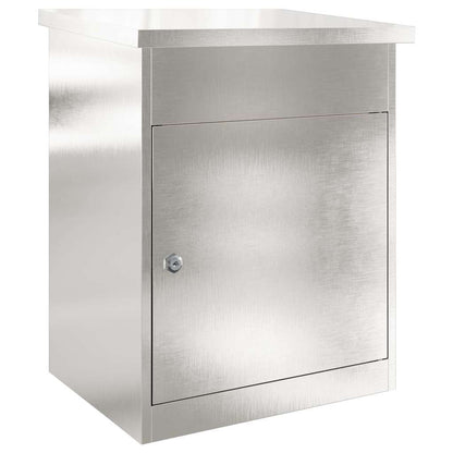 Brevlåda Paketbox Svart 44 x 35 x 59 cm Rostfritt stål