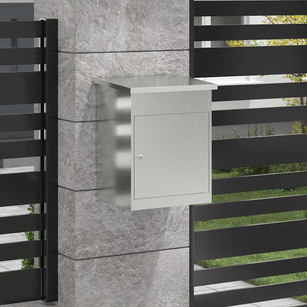 Brevlåda Paketbox med lagring Svart 47.5 x 38 x 59 cm Galvaniserat Stål