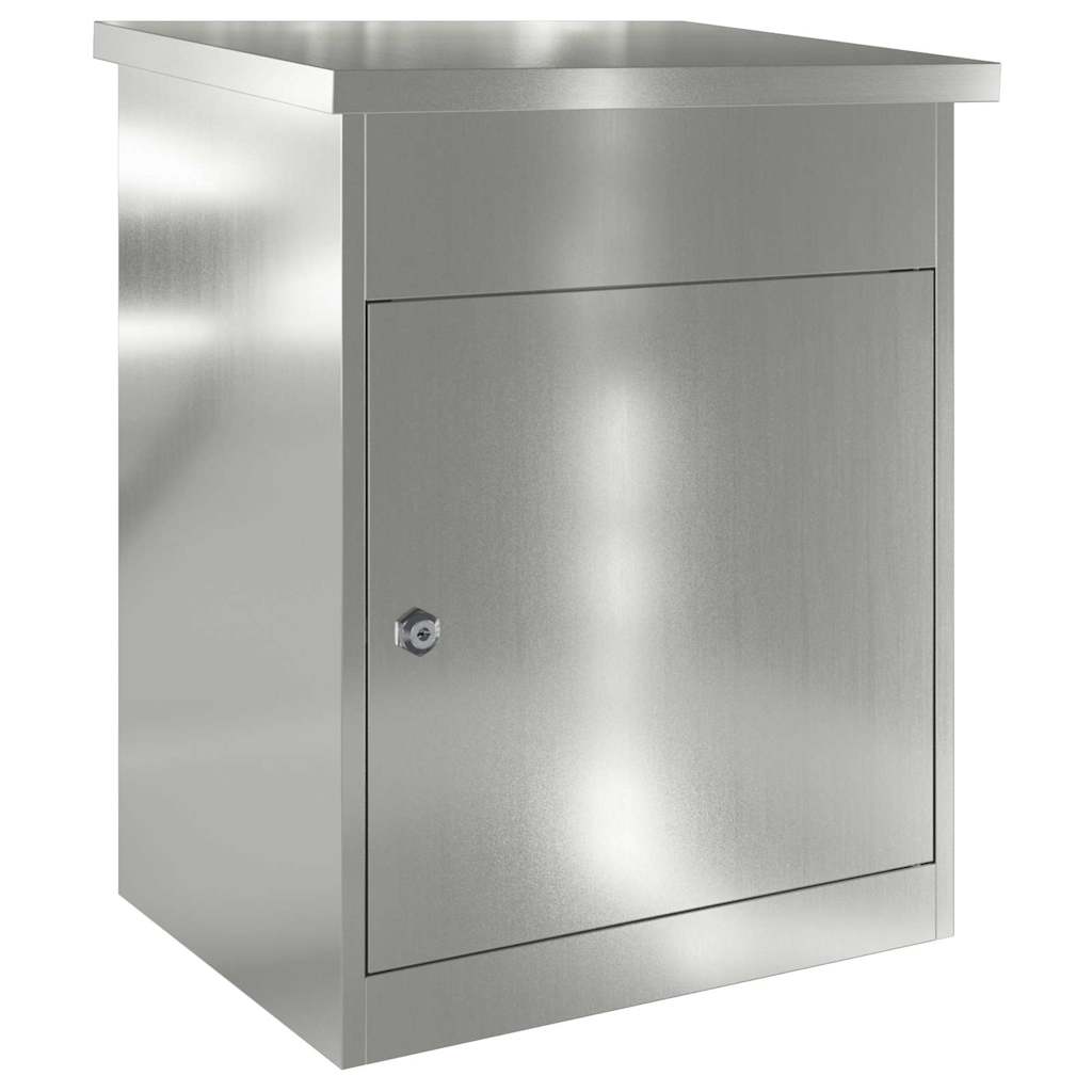 Brevlåda Paketbox med lagring Svart 47.5 x 38 x 59 cm Galvaniserat Stål