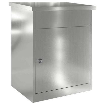 Brevlåda Paketbox med lagring Svart 47.5 x 38 x 59 cm Galvaniserat Stål
