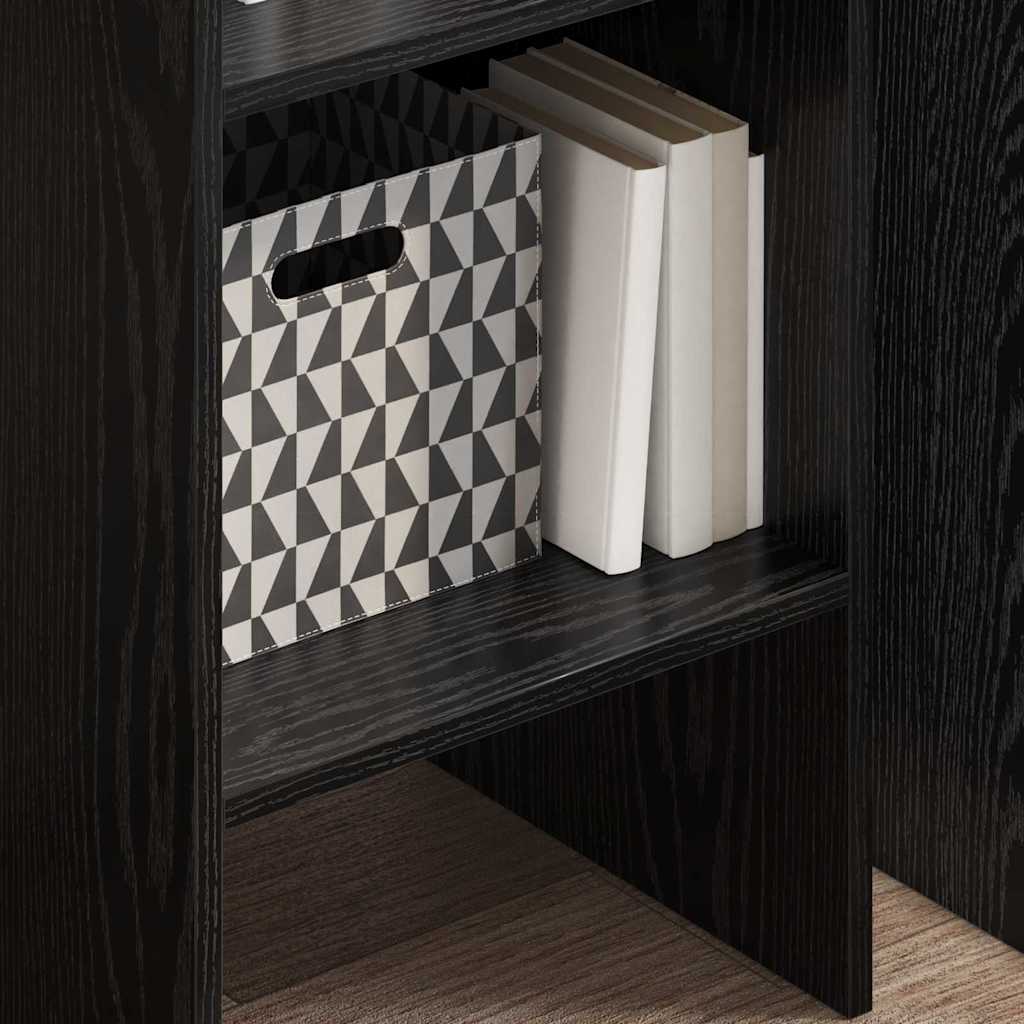 Bokhylla Svart Ek 40 x 35 x 180 cm