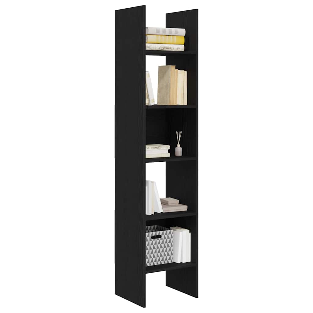 Bokhylla Svart Ek 40 x 35 x 180 cm