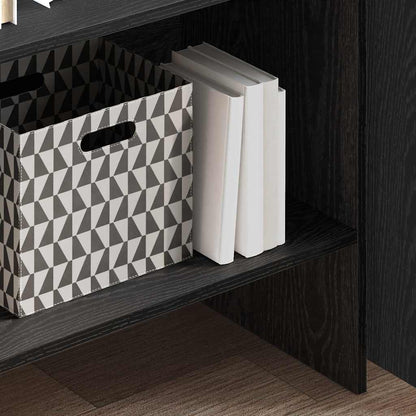 Bokhylla Svart Ek 60 x 35 x 180 cm
