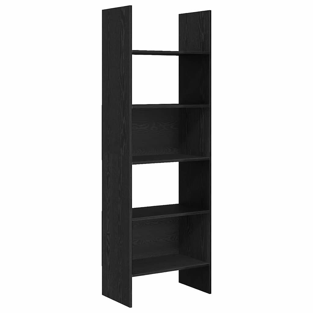 Bokhylla Svart Ek 60 x 35 x 180 cm