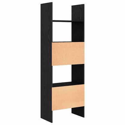 Bokhylla Svart Ek 60 x 35 x 180 cm