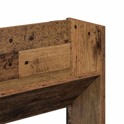 Skoställ Åldrat Trä med hylla Väggmonterad