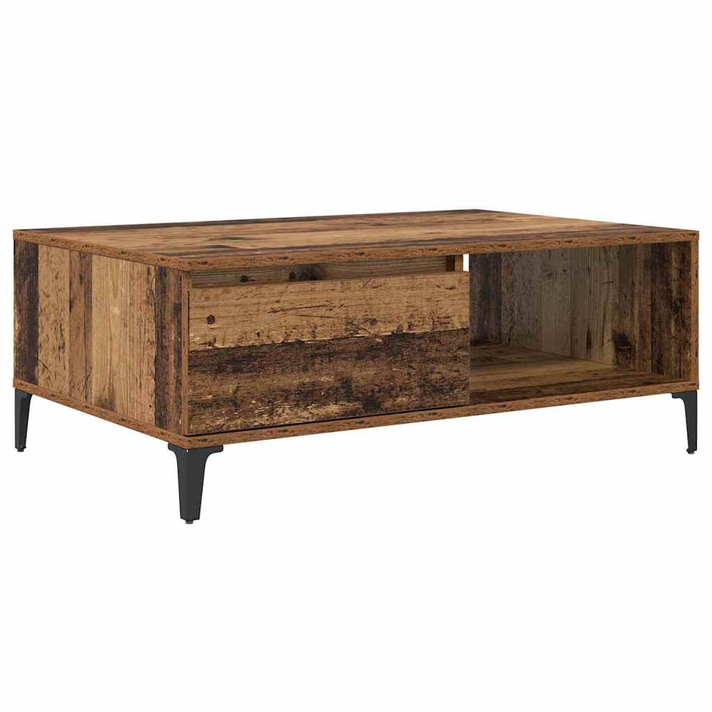 Soffbord Åldrat Trä 90 x 60 x 35 cm