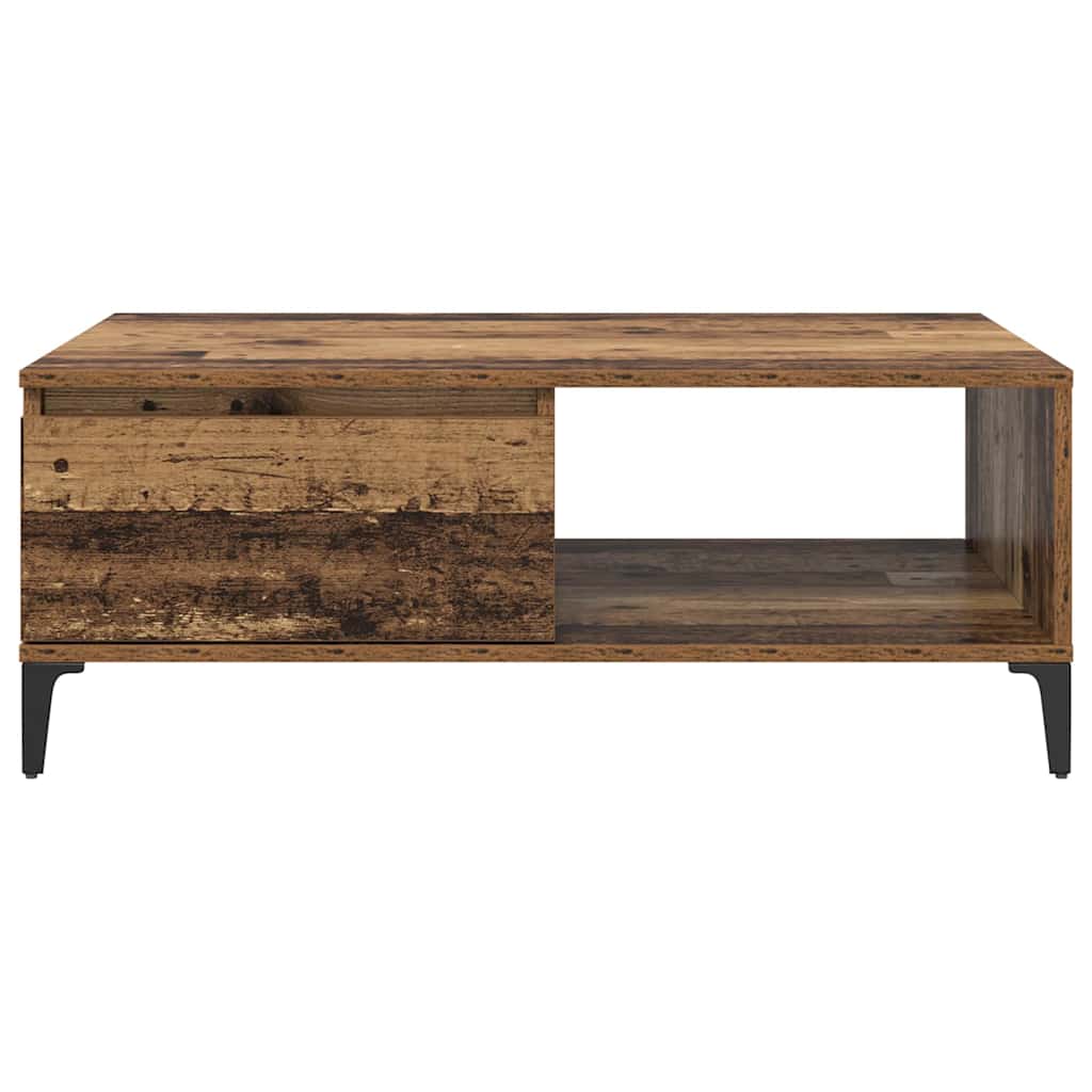 Soffbord Åldrat Trä 90 x 60 x 35 cm
