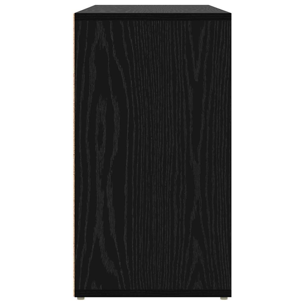 Skoställ Svart Ek Skobänk med hylla 103 x 30 x 54,5 cm