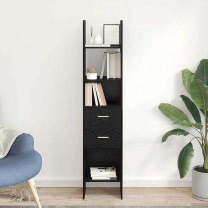 Bokhylla Svart Ek 40 x 35 x 180 cm