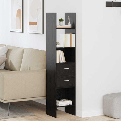 Bokhylla Svart Ek 40 x 35 x 180 cm