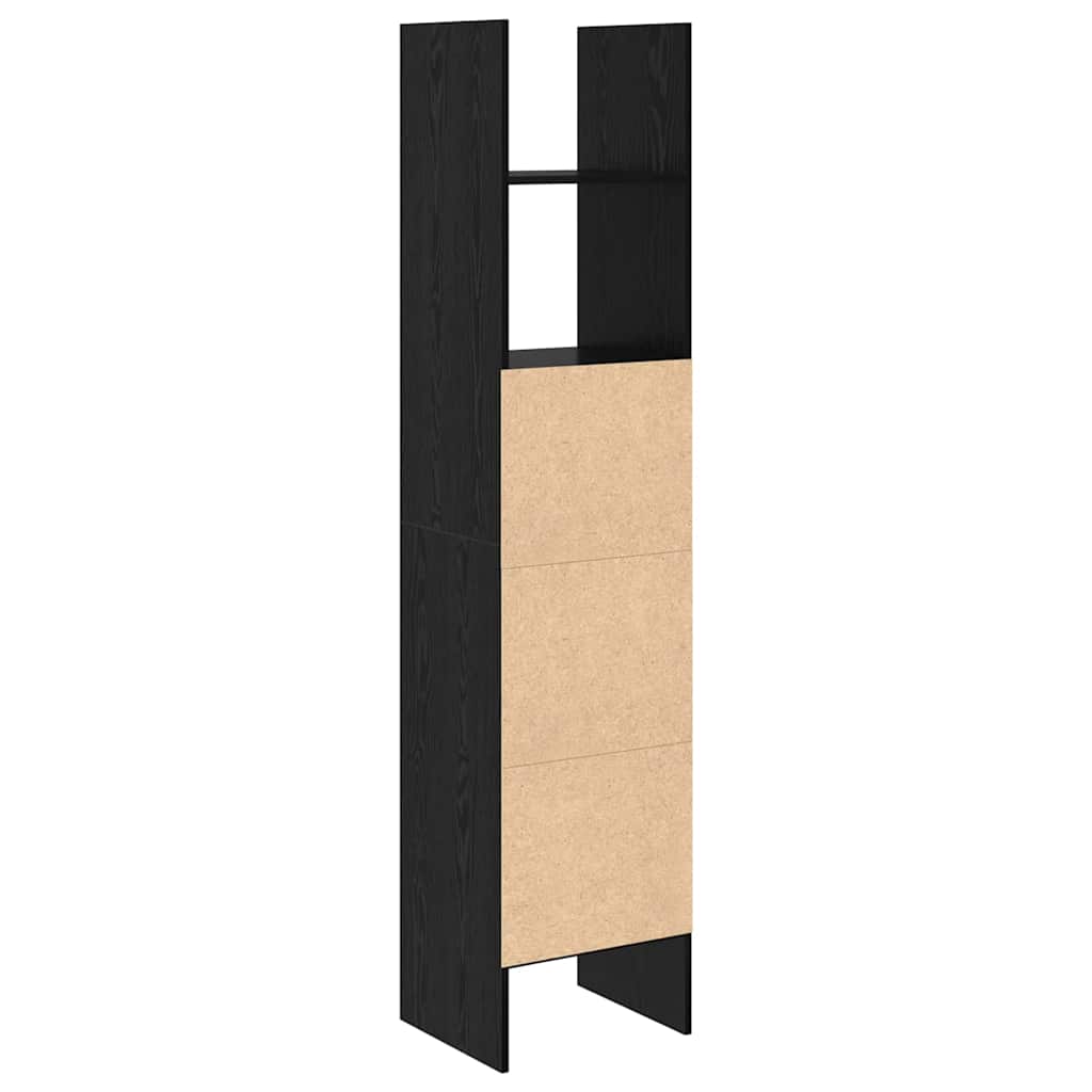 Bokhylla Svart Ek 40 x 35 x 180 cm