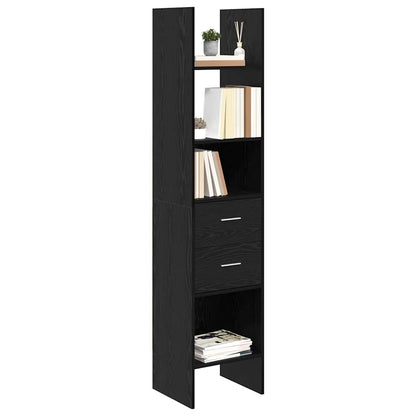 Bokhylla Svart Ek 40 x 35 x 180 cm