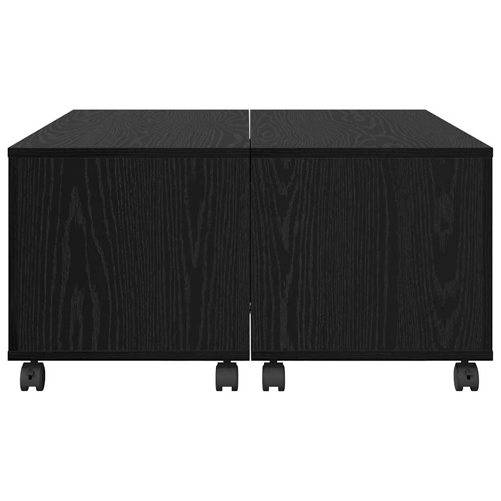 Soffbord Svart Ek 75 x 75 x 38 cm