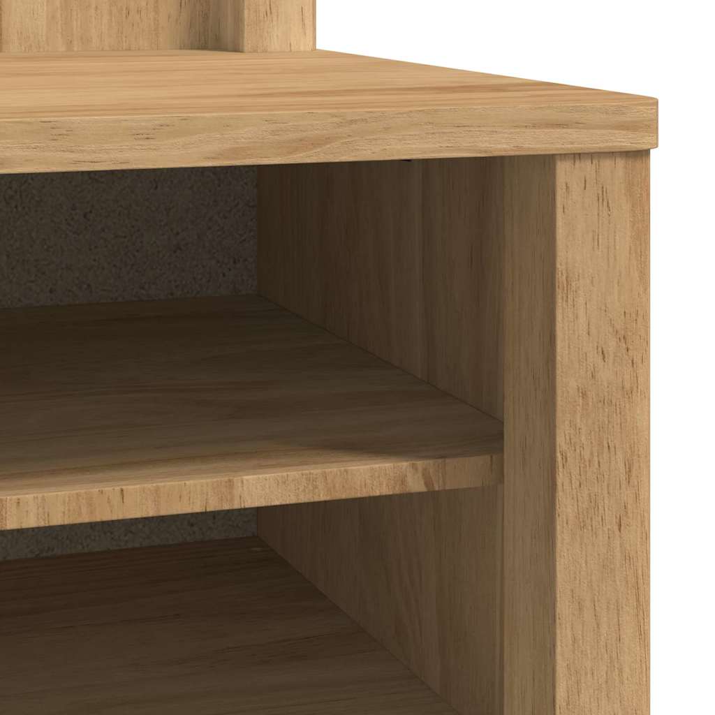 Hallmöbel FLORO Vaxbrun 50 x 40 x 158 cm Massiv furu