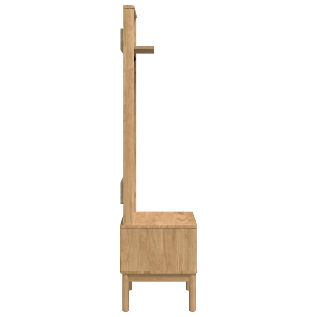 Hallmöbel FLORO Vaxbrun 50 x 40 x 158 cm Massiv furu