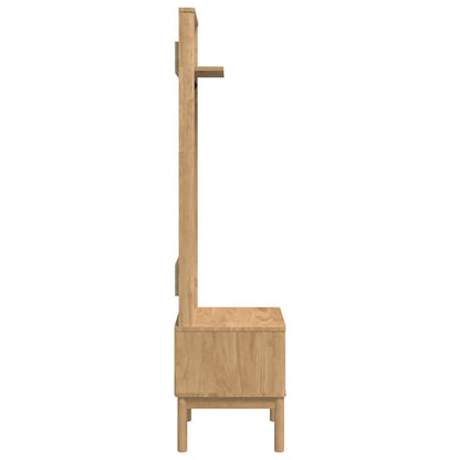 Hallmöbel FLORO Vaxbrun 50 x 40 x 158 cm Massiv furu