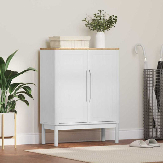 Sideboard FLORO Vit 70 x 30 x 70,5 cm Massiv furu