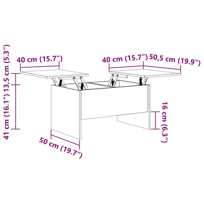 Soffbord Svart Ek 102 x 50,5 x 46,5 cm