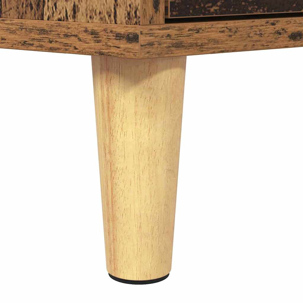 TV-Möbel Åldrat Trä TV-skåp med låda 150 x 30 x 45 cm