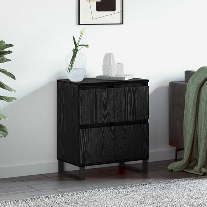 Sideboard Svart Ek 60 x 35 x 70 cm