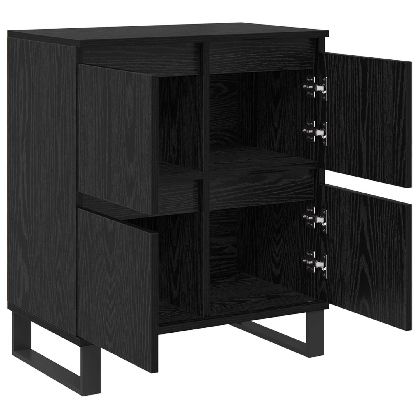 Sideboard Svart Ek 60 x 35 x 70 cm