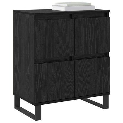 Sideboard Svart Ek 60 x 35 x 70 cm