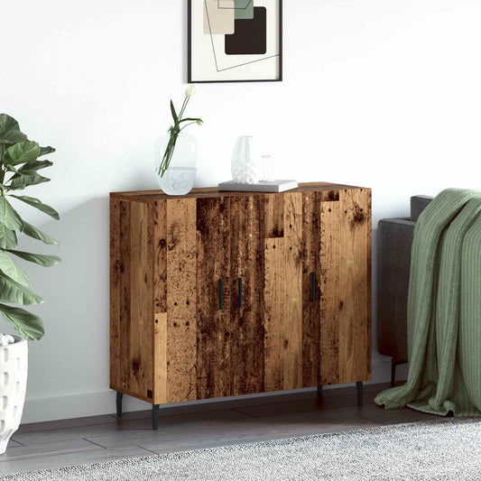 Sideboard Gammalt trä 90 x 34 x 80 cm Konstruerat trä