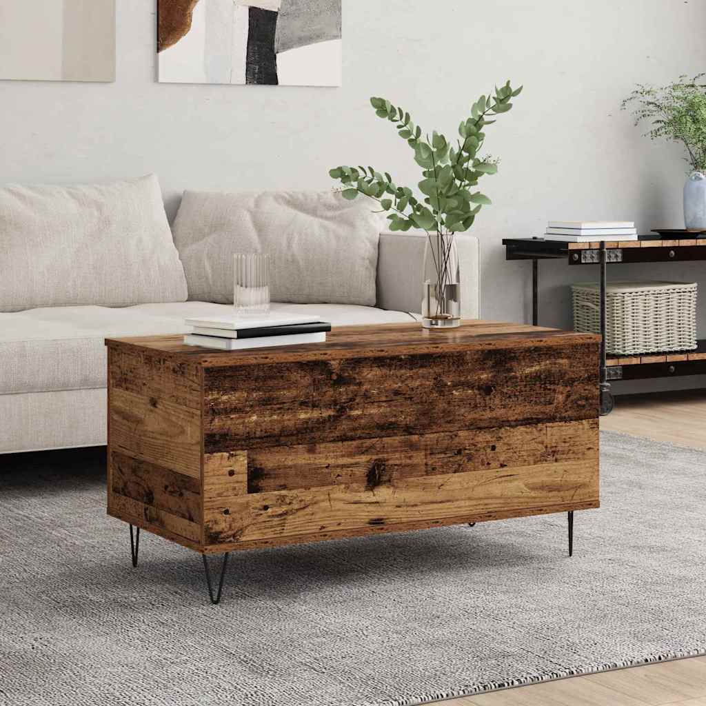Soffbord Åldrat Trä 90 x 44.5 x 45 cm