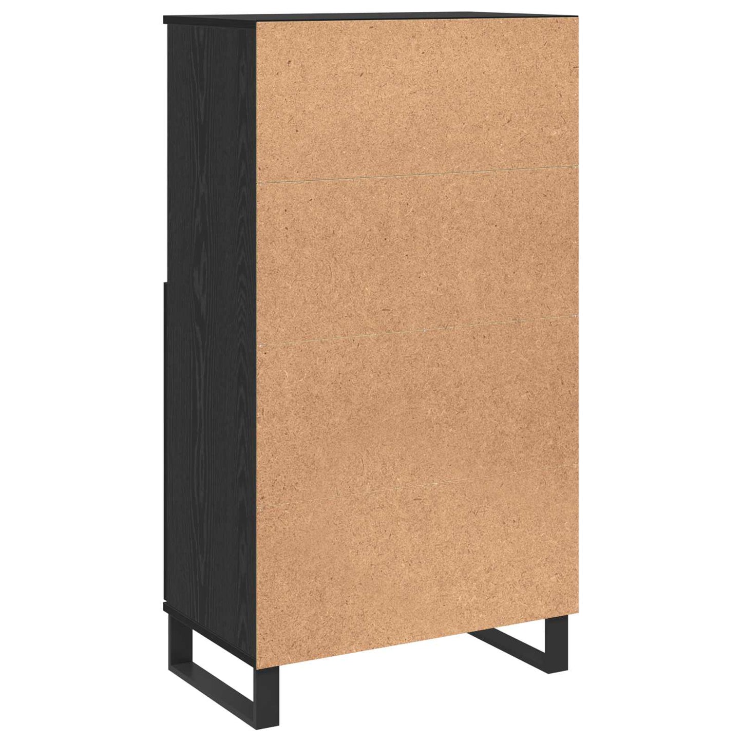 Skåp Svart 60 x 36 x 110 cm Konstruerat trä