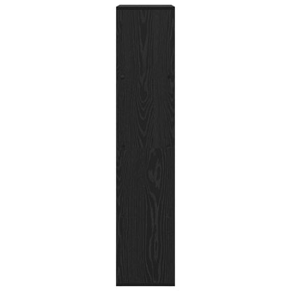 Bokskåp Svart Ek 69,5 x 29 x 137,5 cm Konstruerat trä