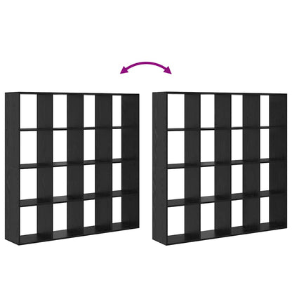 Bokhylla Svart Ek 137.5 x 29 x 137.5 cm