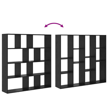 Bokhylla Svart Ek 132 x 29 x 141.5 cm