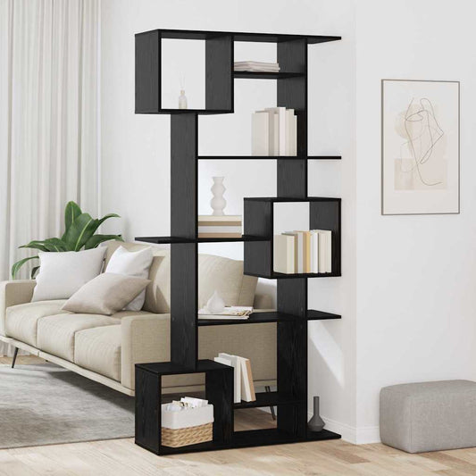 Bokhylla Svart Ek 92 x 29 x 188 cm