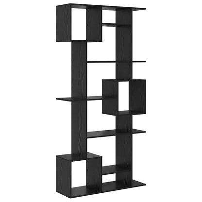 Bokhylla Svart Ek 92 x 29 x 188 cm