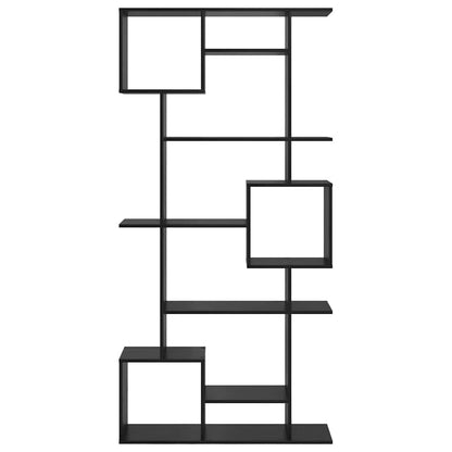 Bokhylla Svart Ek 92 x 29 x 188 cm