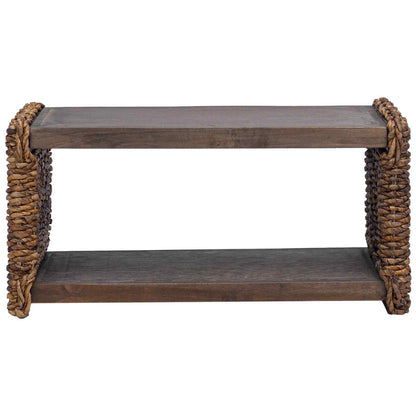 Sidobord Trä Naturfärg 44.5 x 45 x 45 cm Massivt mahognyträ