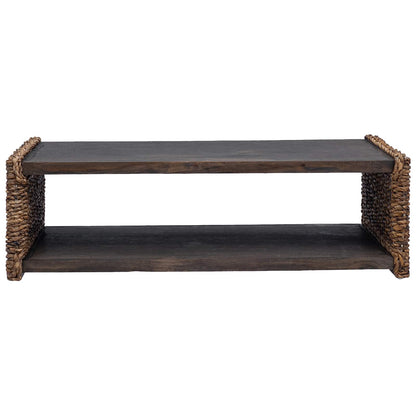 Sidobord Trä Naturfärg 44.5 x 45 x 45 cm Massivt mahognyträ