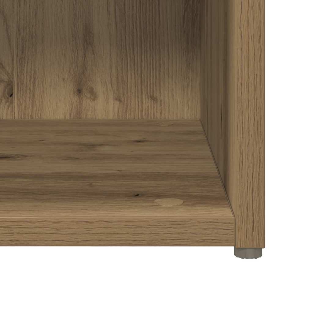 TV-bänkset Väggmonterad 6 pcs Artisan Ek Konstruerat trä