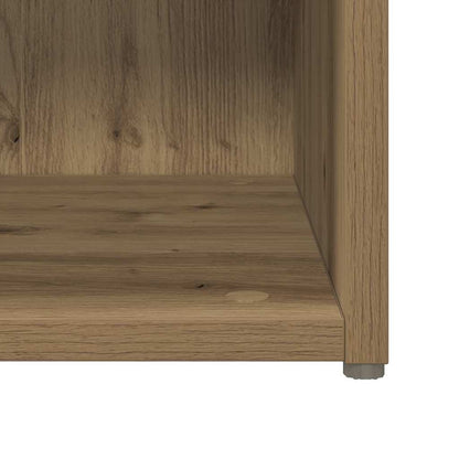 TV-bänkset Väggmonterad 6 pcs Artisan Ek Konstruerat trä