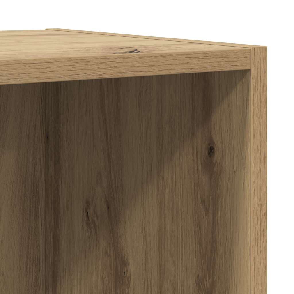 TV-bänkset Väggmonterad 6 pcs Artisan Ek Konstruerat trä
