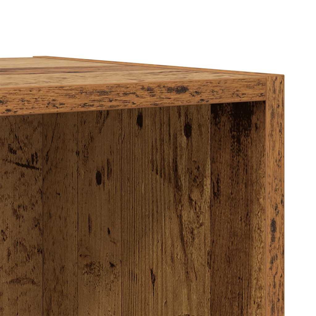 TV-bänkset 4 pcs Gammalt trä 37 x 37 x 72 cm Konstruerat trä