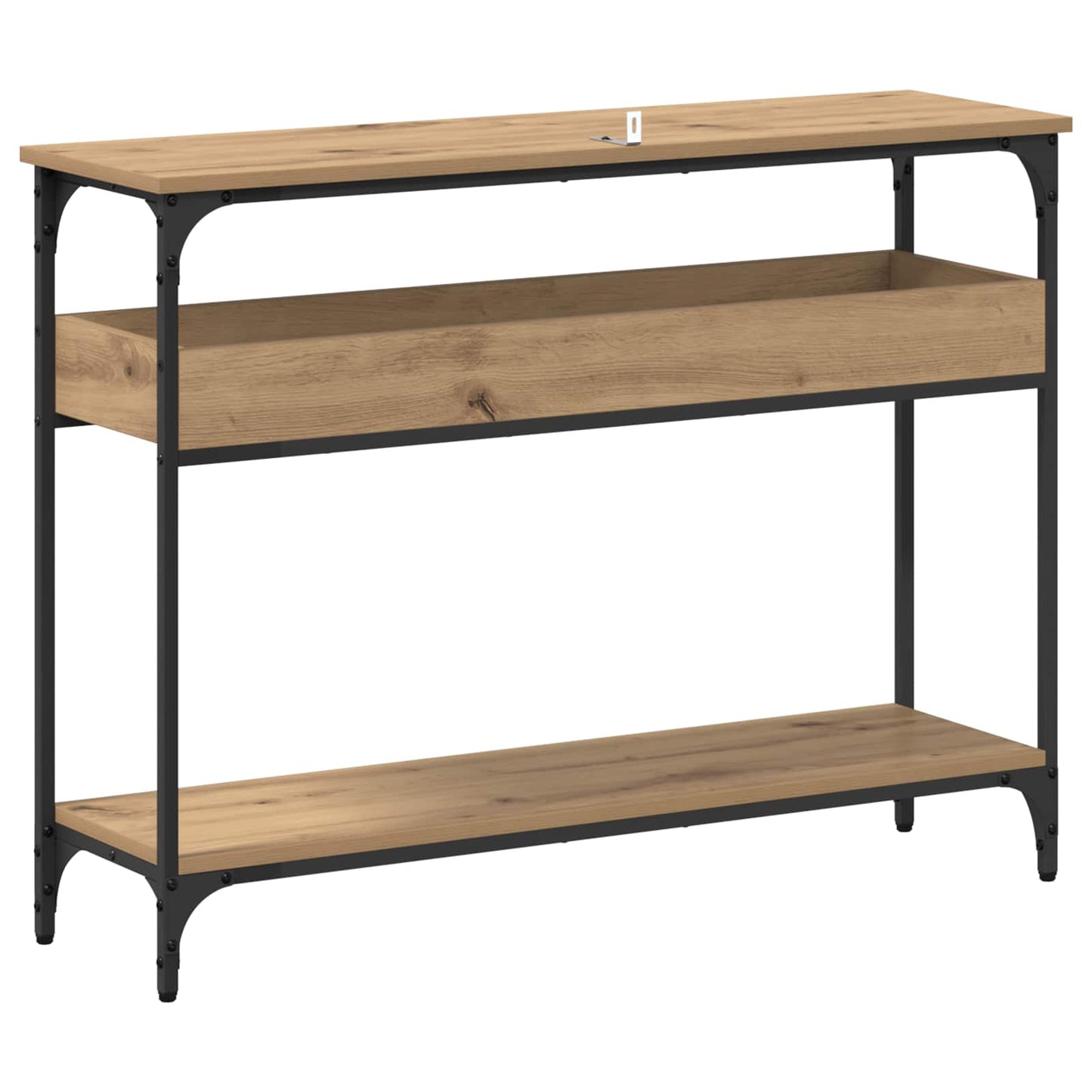 Konsolbord artisan ek 100 x 29 x 75 cm Konstruerat trä